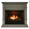 Duluth Forge Dual Fuel Ventless Gas Fireplace With Mantel - 26,000 Btu, T-Stat DFS-300T-2GR